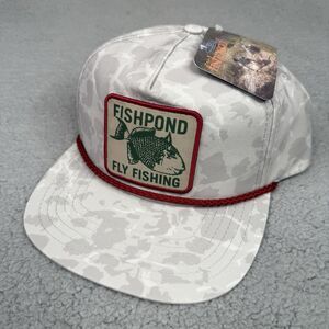 Fishpond Fly Fishing Hat Cap Snap Back Gray Flats Camo Trigger Rope Trucker NWT